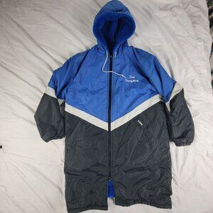 TruWest Womens Medium Blue Hooded Jacket Coat With Sherpa Fleece Outdoors Casual